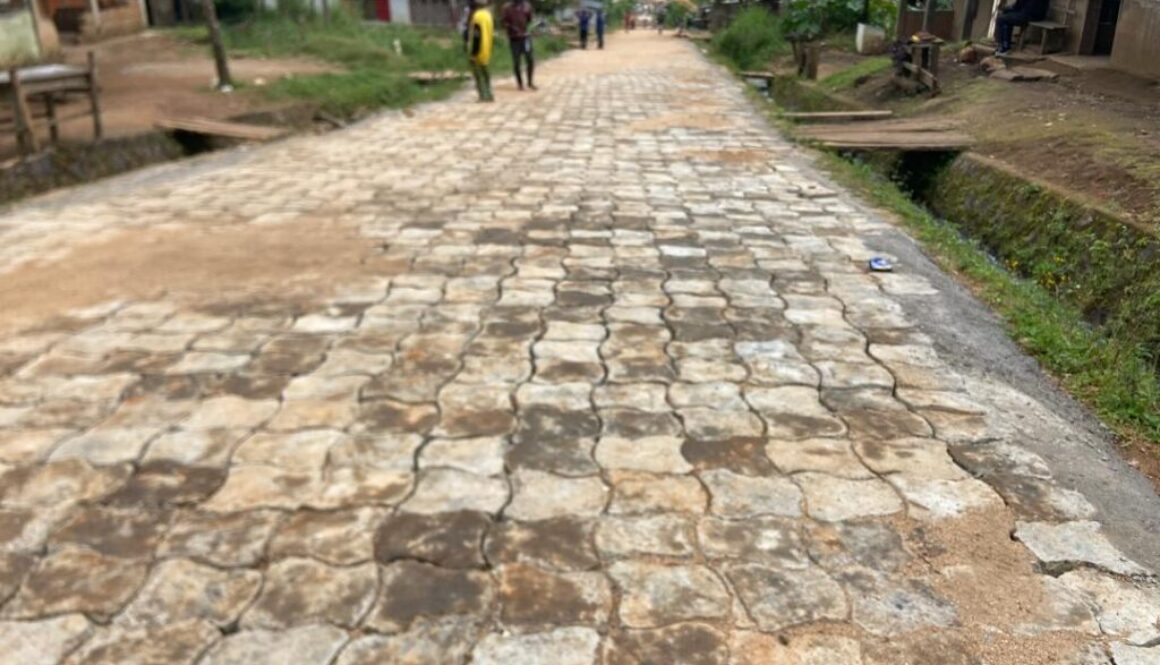 Concreting and paving of some streets are ongoing.