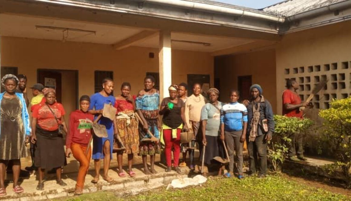 in line with the keeping of public places clean by SAFETY NET beneficiaries.