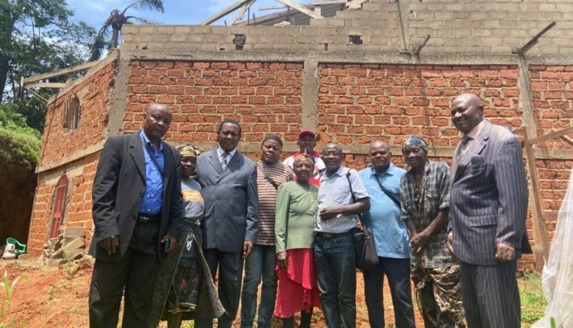 Lord Mayor of Andek council, Mr. Ubangoh HELLY, on Wednesday, 8th April, 2026, visited a disaster zone in Bonambufei Village.