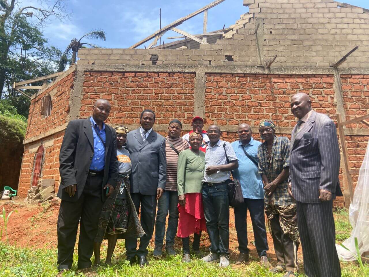 Lord Mayor of Andek council, Mr. Ubangoh HELLY, on Wednesday, 8th April, 2026, visited a disaster zone in Bonambufei Village.