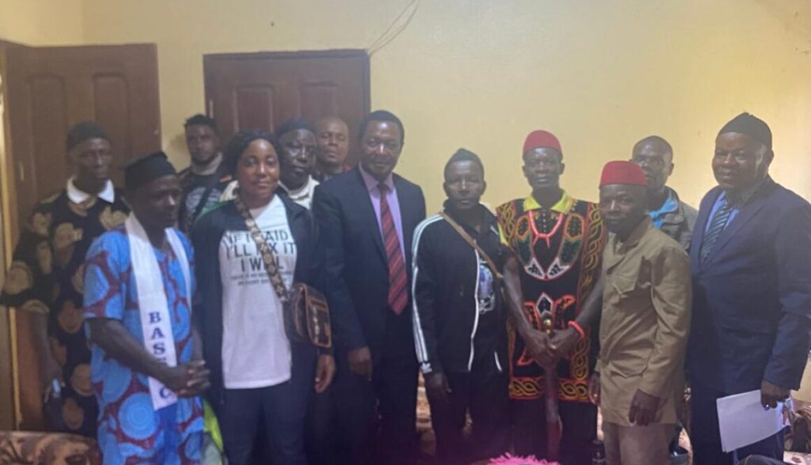 THE PEOPLE OF BASIC-MEMGOM SAY THANK YOU TO MAYOR UBANGOH HELLY FOR HIS DEVELOPMENT EFFORTS IN THE LOCALITY