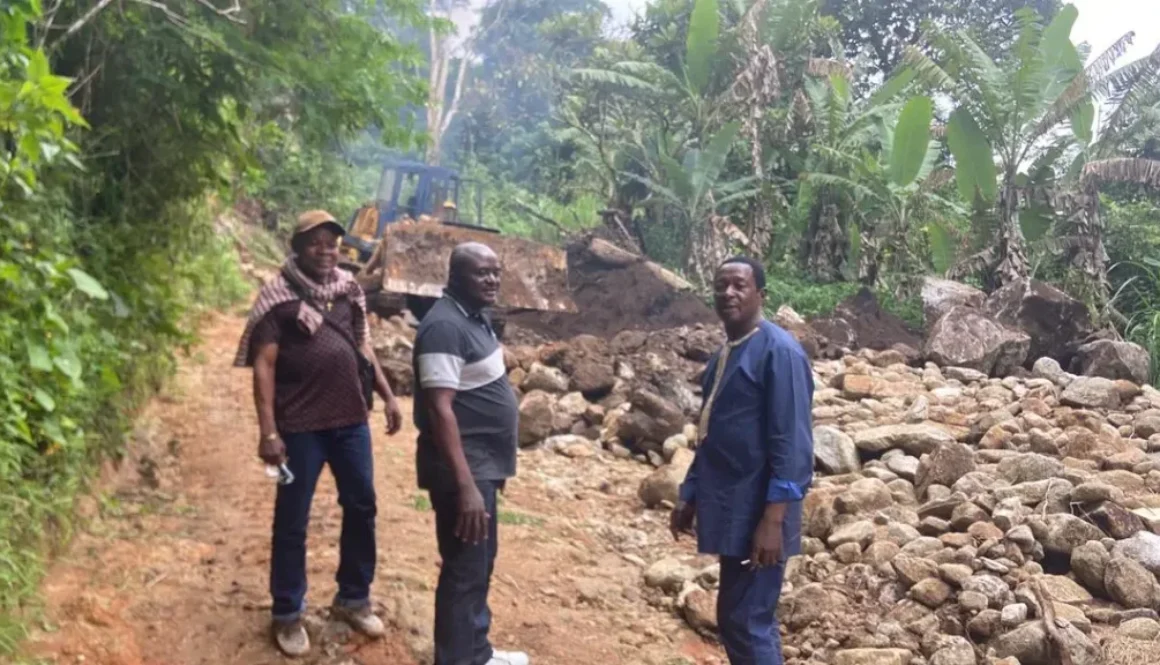 Andek-Ajei Road Reopened as Lord Mayor Leads Emergency Clearance of Landslide Debris.
